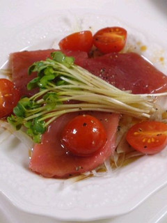 マグロのカルパッチョ風-レシピのメイン写真