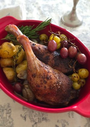 ホロホロ！骨付き鴨もも肉のロースト-レシピのメイン写真