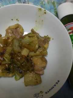 鶏肉レンコン玉ねぎのバジルソースいため-レシピのメイン写真