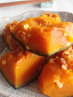 レンジで簡単♪カボチャの塩麹煮-レシピのメイン写真