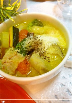 具だくさん✯かぼちゃ豆乳スープ-レシピのメイン写真
