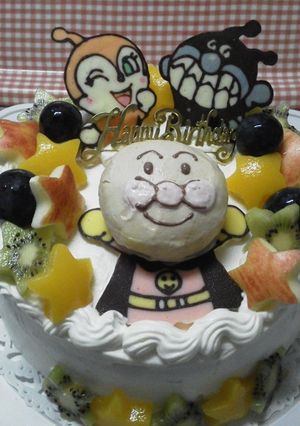 祝１歳♪アイデアアンパンマンケーキ♪-レシピのメイン写真