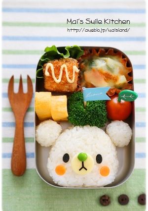 簡単♪白くまくんおにぎり＊キャラ弁-レシピのメイン写真