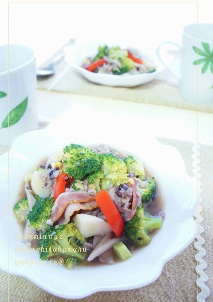  これ一皿で栄養ばっちり☆紫の朝食スープ by smile あつみん 【クックパッド】 簡単おいしいみんなのレシピが392万品 Illustration 