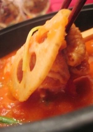 トマトカレーしゃぶしゃぶ　-レシピのメイン写真