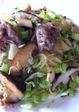 大根葉とじゃこパスタ-レシピのメイン写真