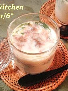 芝海老ととろろ昆布の茶碗蒸し-レシピのメイン写真