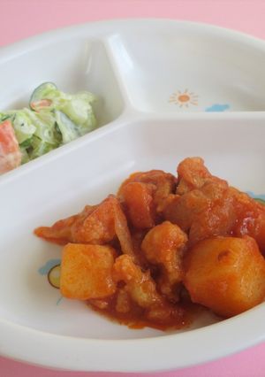 【保育所レシピ】鶏肉の野菜煮込み-レシピのメイン写真