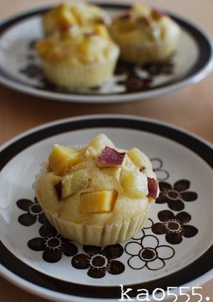 ホットケーキミックスでさつまいも蒸しパン-レシピのメイン写真