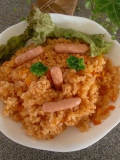 炊飯器で*ジャンバラヤ風炊き込みご飯*-レシピのメイン写真