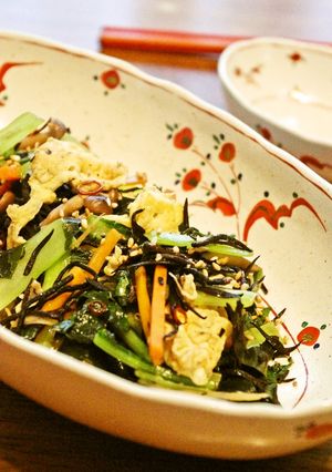 ひじきと小松菜の炒め物-レシピのメイン写真