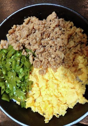絶品☆三色そぼろ丼-レシピのメイン写真