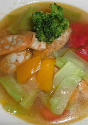 ホ~!シーセージ(チリ味)スープ-レシピのメイン写真