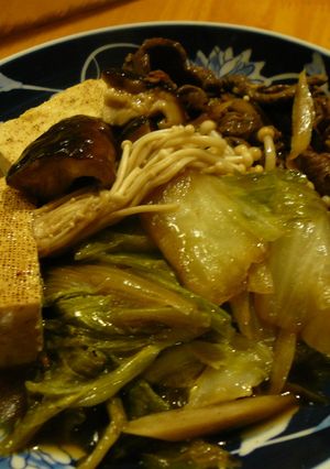 すき焼き風肉豆腐☆ごぼうがポイント☆-レシピのメイン写真