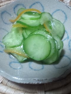 超簡単!ゆず茶入りきゅうりの酢の物-レシピのメイン写真