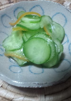 超簡単！ゆず茶入りきゅうりの酢の物-レシピのメイン写真