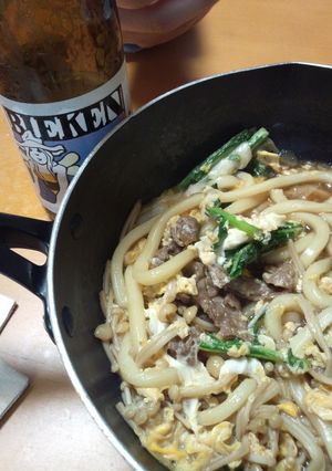 すき焼きうどん-レシピのメイン写真