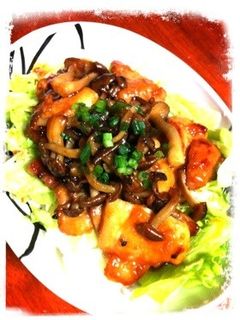 簡単!きのこと鶏の照り焼き丼-レシピのメイン写真