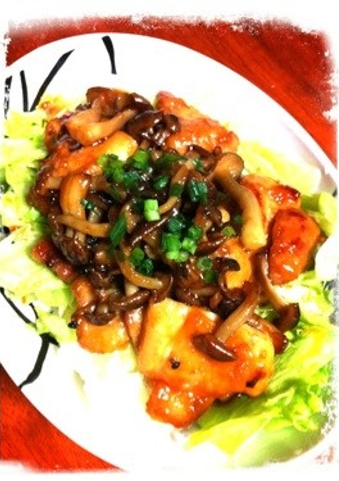 簡単！きのこと鶏の照り焼き丼-レシピのメイン写真