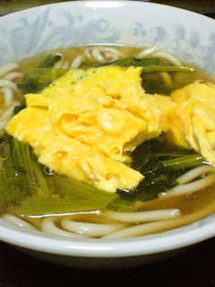 小松菜あんかけとろ玉うどん-レシピのメイン写真