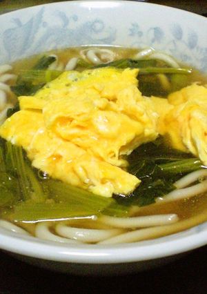 小松菜あんかけとろ玉うどん-レシピのメイン写真