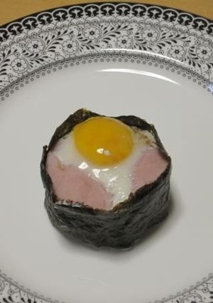 ハムエッグにぎり-レシピのメイン写真