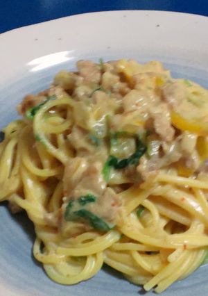 アジアンなクリームパスタ-レシピのメイン写真