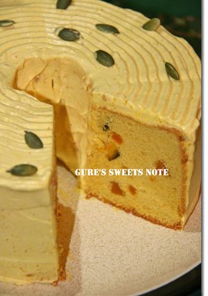 かぼちゃのシフォンケーキ-レシピのメイン写真