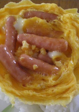 ポークビッツの玉子丼-レシピのメイン写真