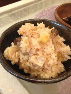 さつまいもとキノコの炊き込みご飯-レシピのメイン写真