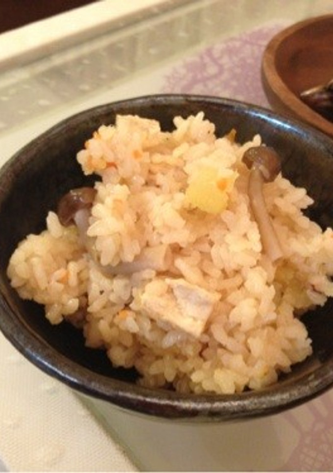 さつまいもとキノコの炊き込みご飯-レシピのメイン写真