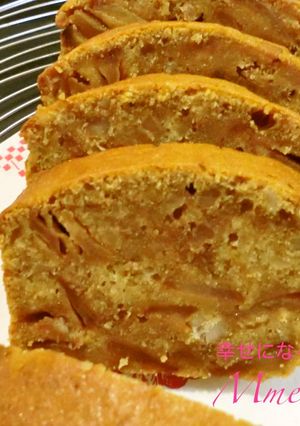 キャラメルリンゴとクルミのパウンドケーキ-レシピのメイン写真