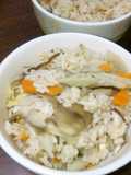 ニコパンで舞茸きのこご飯