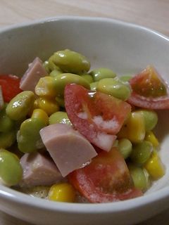 枝豆とトマトとコーンのコロコロサラダ-レシピのメイン写真
