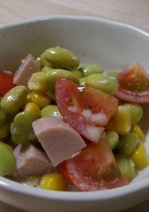枝豆とトマトとコーンのコロコロサラダ-レシピのメイン写真