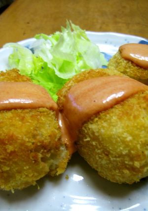 素朴♪チーズを包んだツナコロッケ-レシピのメイン写真