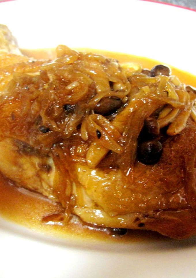 骨付き鶏モモ肉の煮込み・和風きのこソース-レシピのメイン写真