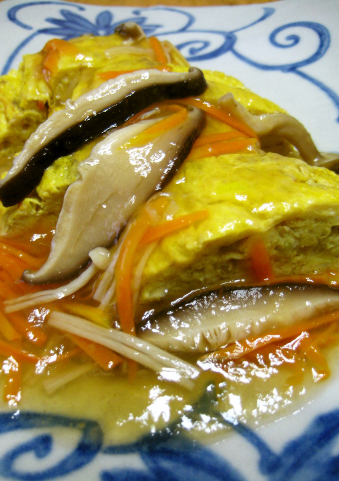 残った煮汁でだし巻＋きのこあん♪-レシピのメイン写真