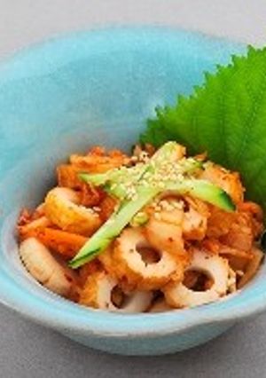 簡単おつまみレシピ♪キムチとちくわあえ-レシピのメイン写真