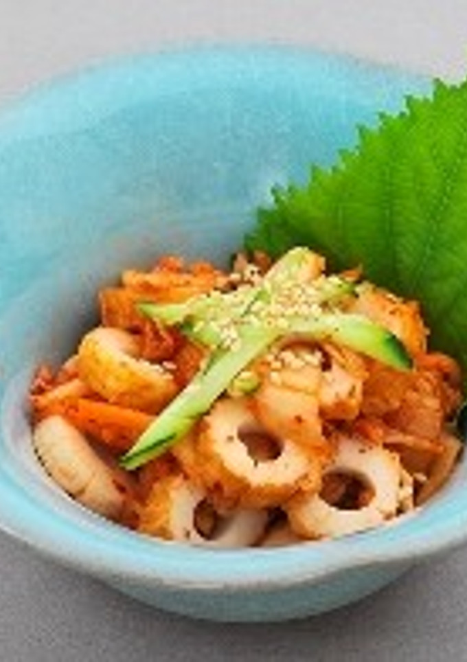 簡単おつまみレシピ♪キムチとちくわあえ-レシピのメイン写真