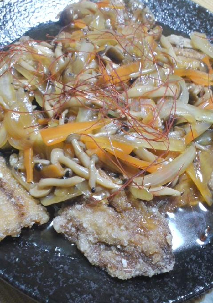 揚げサンマの野菜あんかけ-レシピのメイン写真