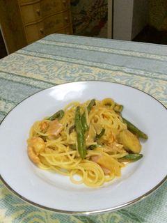 えびトマトクリームパスタ-レシピのメイン写真