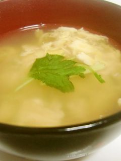 ふんわり卵のお吸い物-レシピのメイン写真