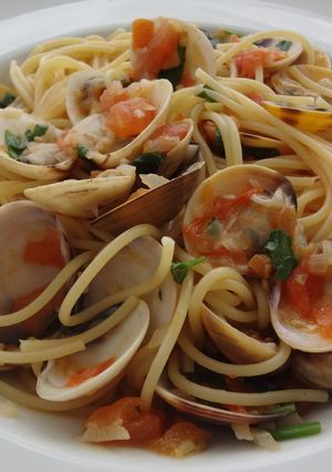 あさりとトマトのスパゲティ-レシピのメイン写真