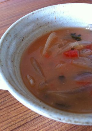 朝の簡単さっぱりスープ-レシピのメイン写真