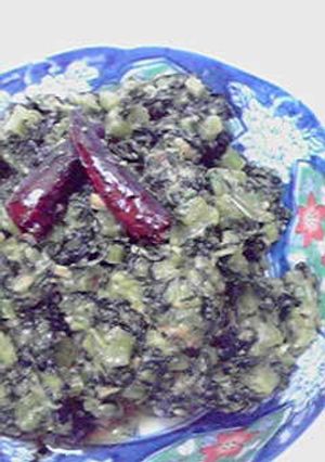 大根葉の味噌炒め(ばっけみそ風)-レシピのメイン写真