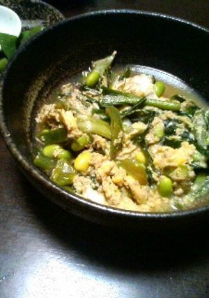 プレ農家めし◆にらと枝豆のたまごとじ-レシピのメイン写真
