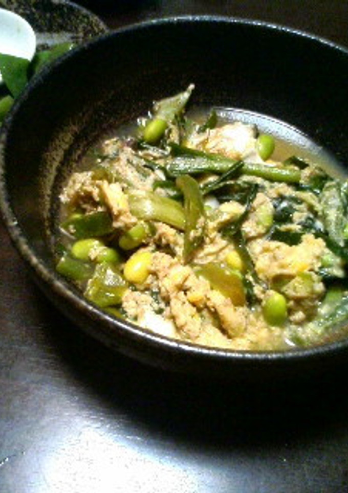 プレ農家めし◆にらと枝豆のたまごとじ-レシピのメイン写真