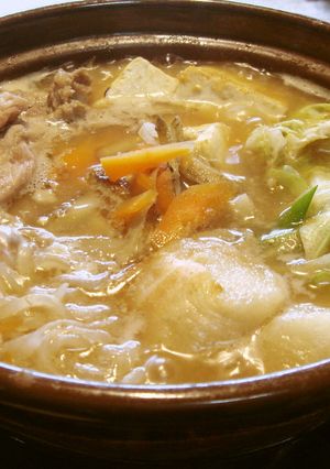 冬の雪国☆熱々・豚の肉鍋-レシピのメイン写真
