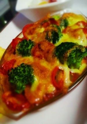 野菜のミートチーズ焼き-レシピのメイン写真